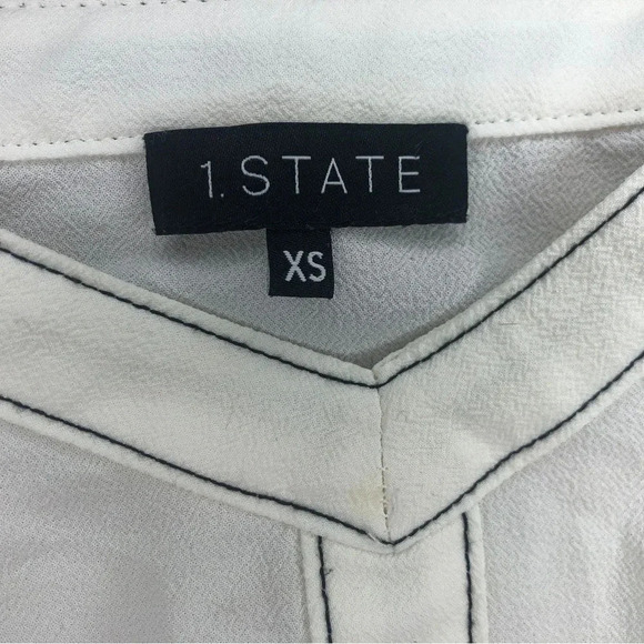 REVOLVE 1 State White Ruffle Camisole | White  and Black | Size XS - Picture 6 of 6